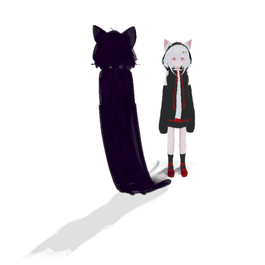 【セール中・全アバターMA対応】黒影ノ従者〈ドッペルゲンガー〉/影が実体化するギミック
