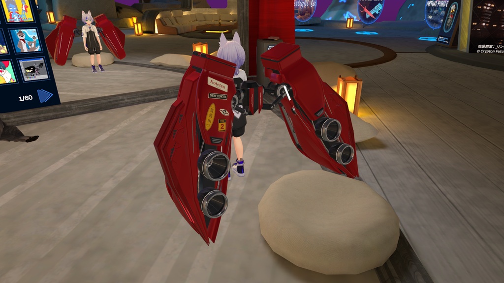 【セール・MA対応】ミサイル有り!高速機動義翼『KAKERU』/ VRChat sci-fi 機械翼