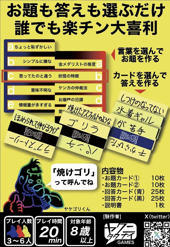 焼けたアスファルトのようなゴリラ