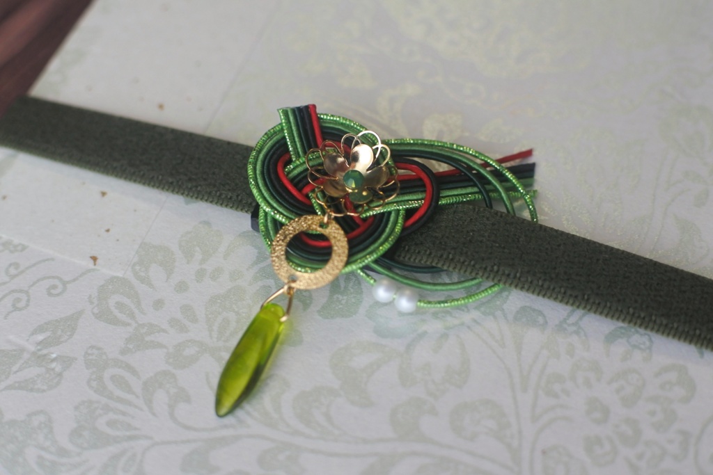 花添ふ「梅枝」:御朱印帳バンド