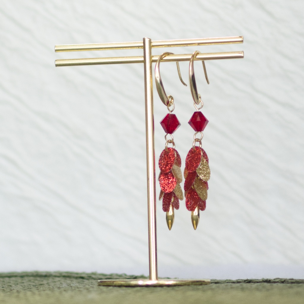 スパンコール💎フックピアス