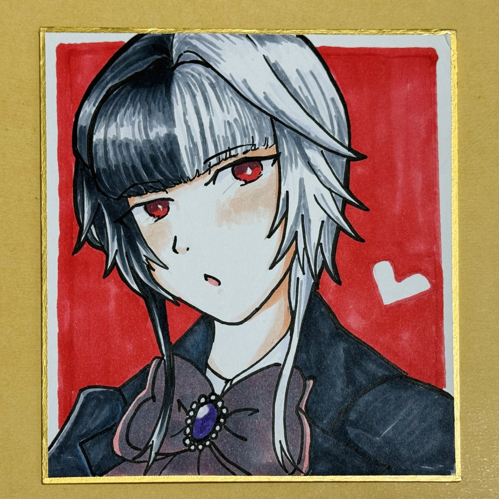 イラスト色紙(周圭斗)