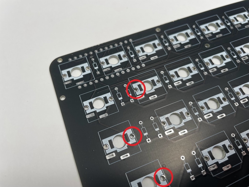 Hatsukey70左手基板(B品)