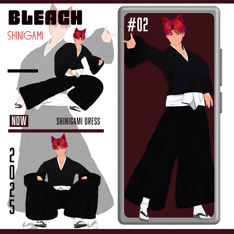 BLEACH 死神衣装 | Shinigami Outfit (Ichigo & Rangiku) | VRoid Custom Item