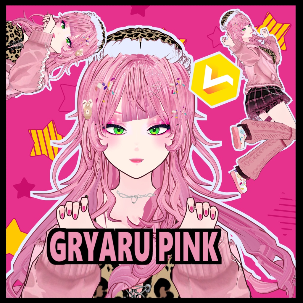 [Gyaru Pink Style VRM Avatar] | ギャル風ピンクスタイル　VRMアバター TO VROID