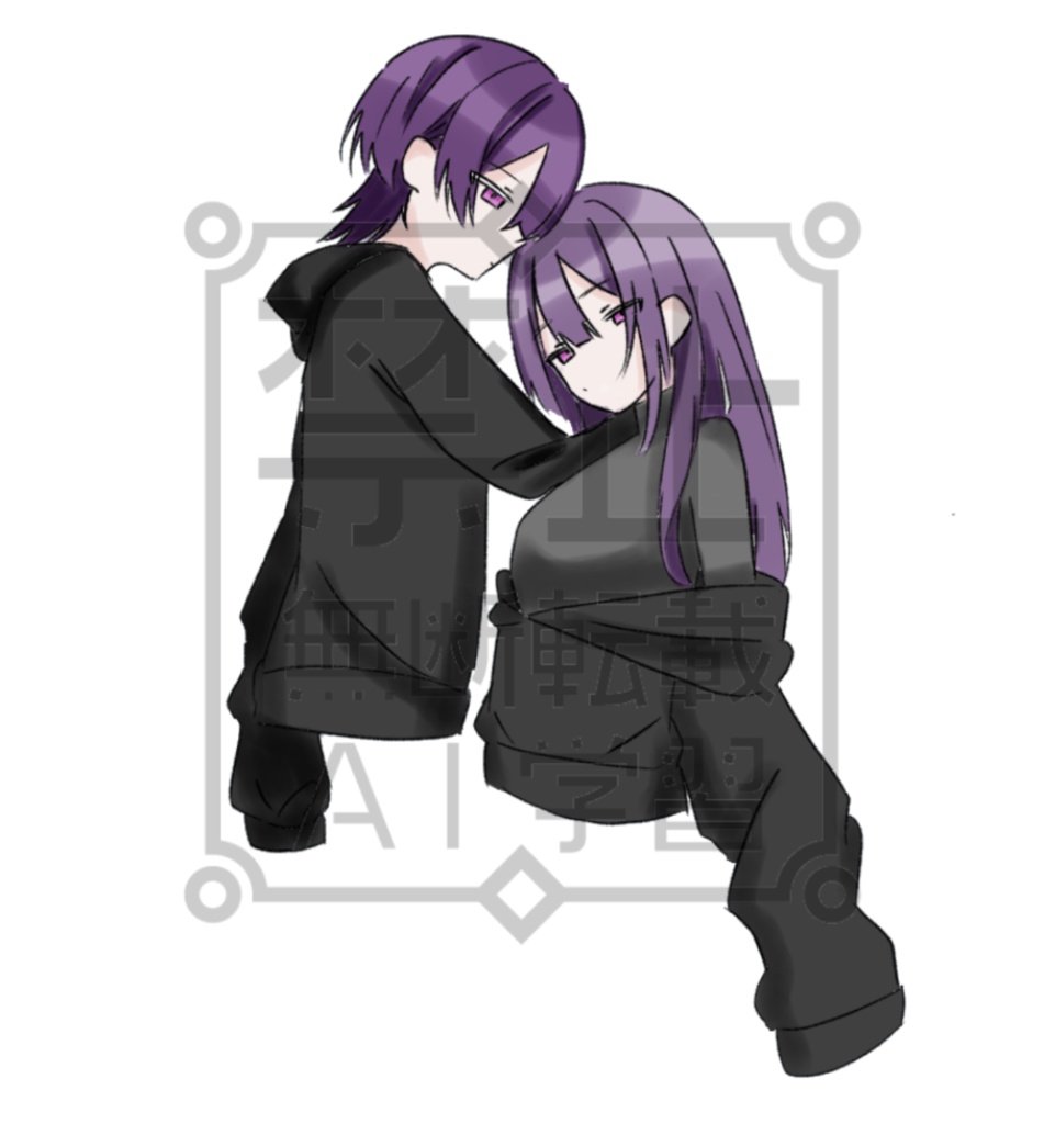 紫の子達(色つき、背景透過済)