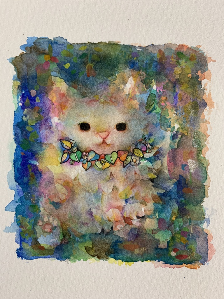 手描きイラスト　ミニ原画