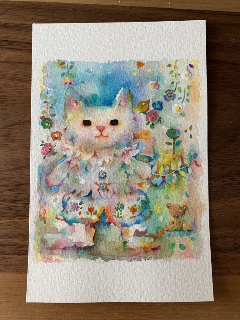 手描きイラスト　ミニ原画