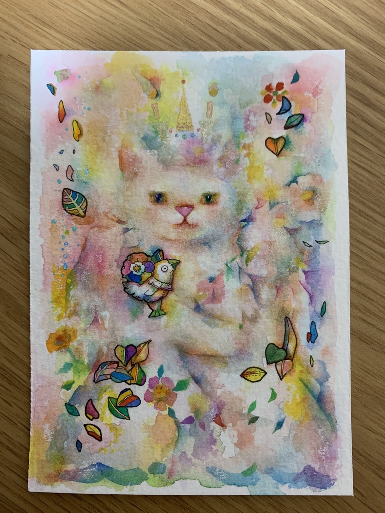 手描きイラスト　ミニ原画