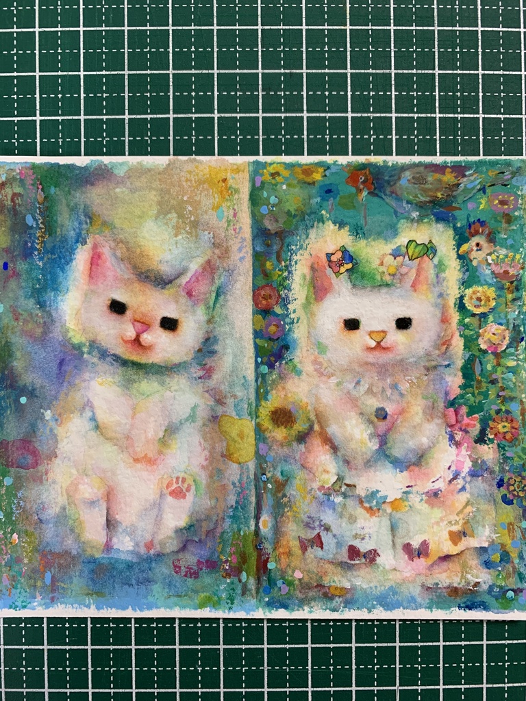 手描きイラスト　ミニ原画