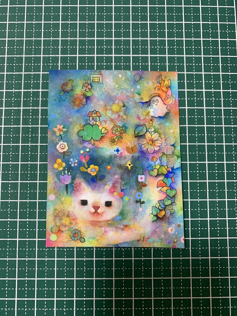 ミニ原画　猫①