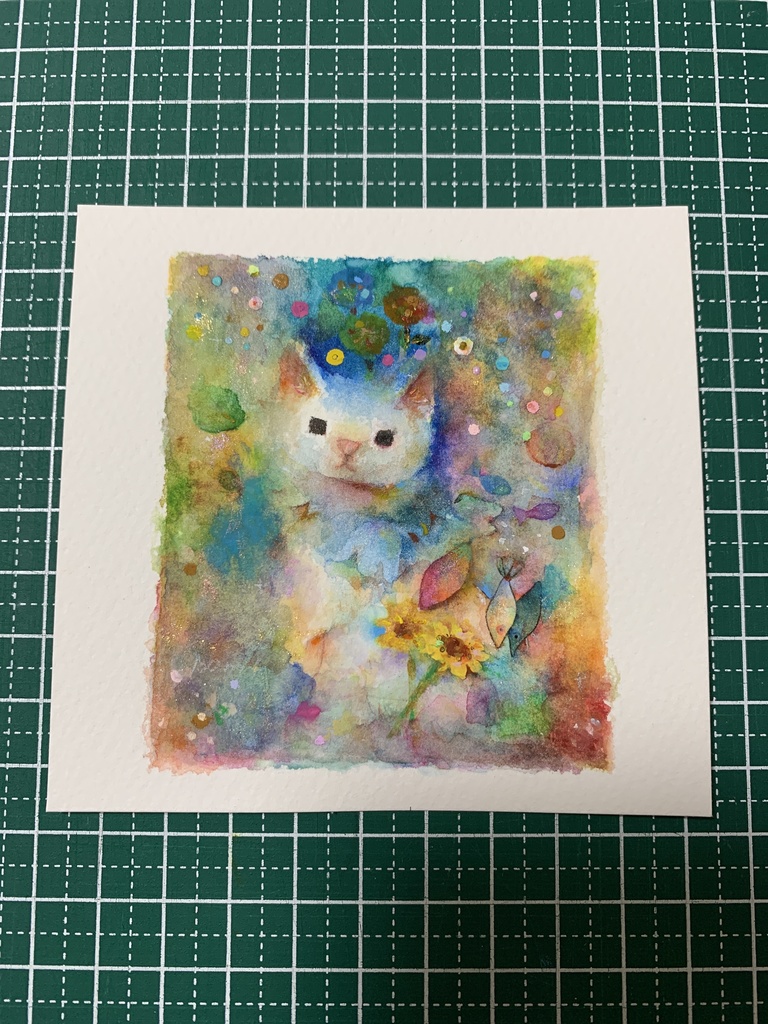 ミニ原画　猫②