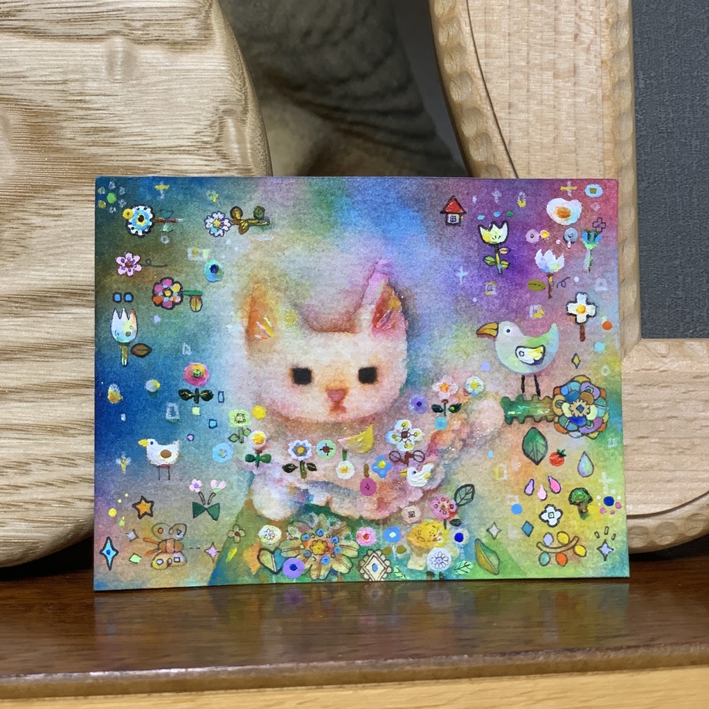 ミニ原画　ネコ