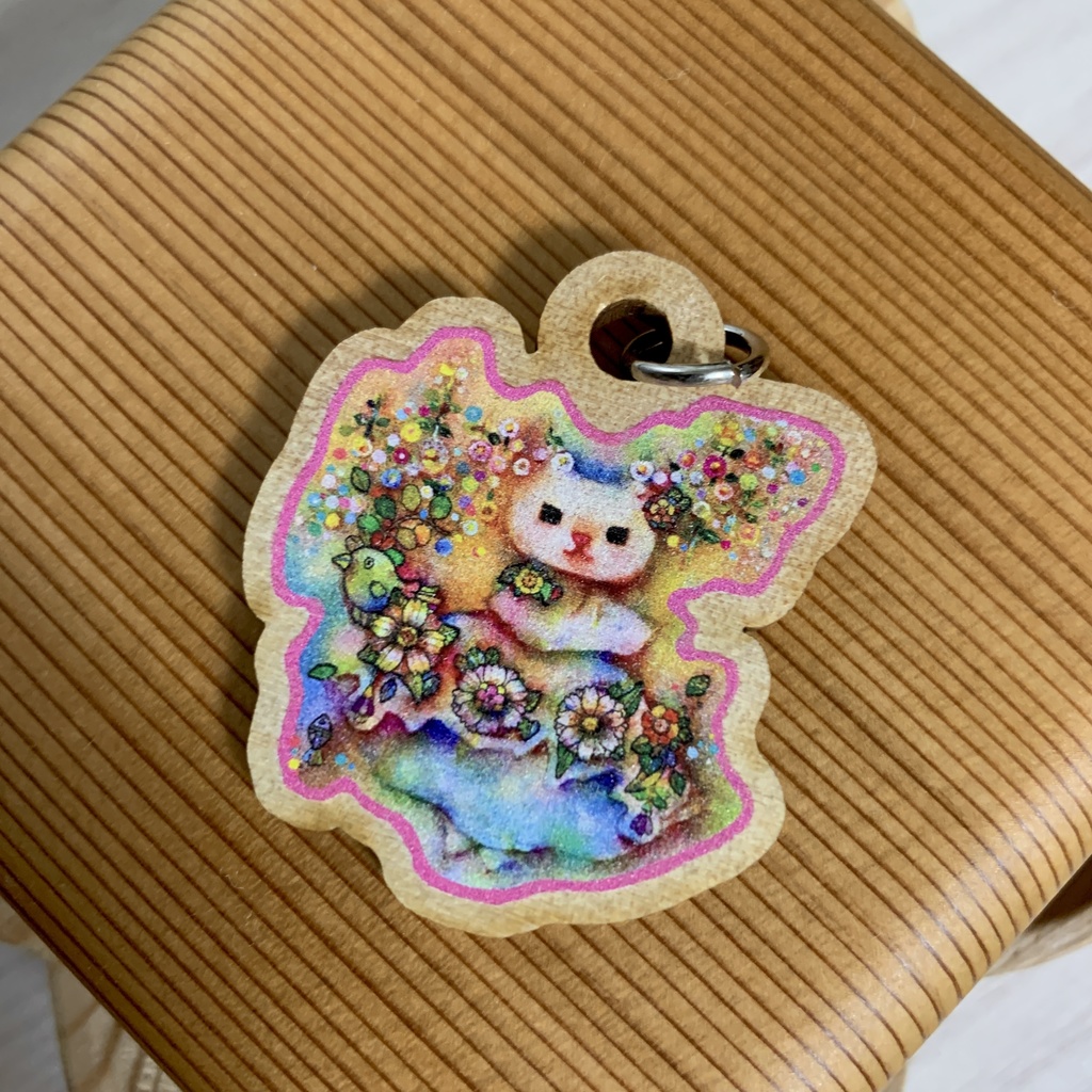 木製キーホルダー①