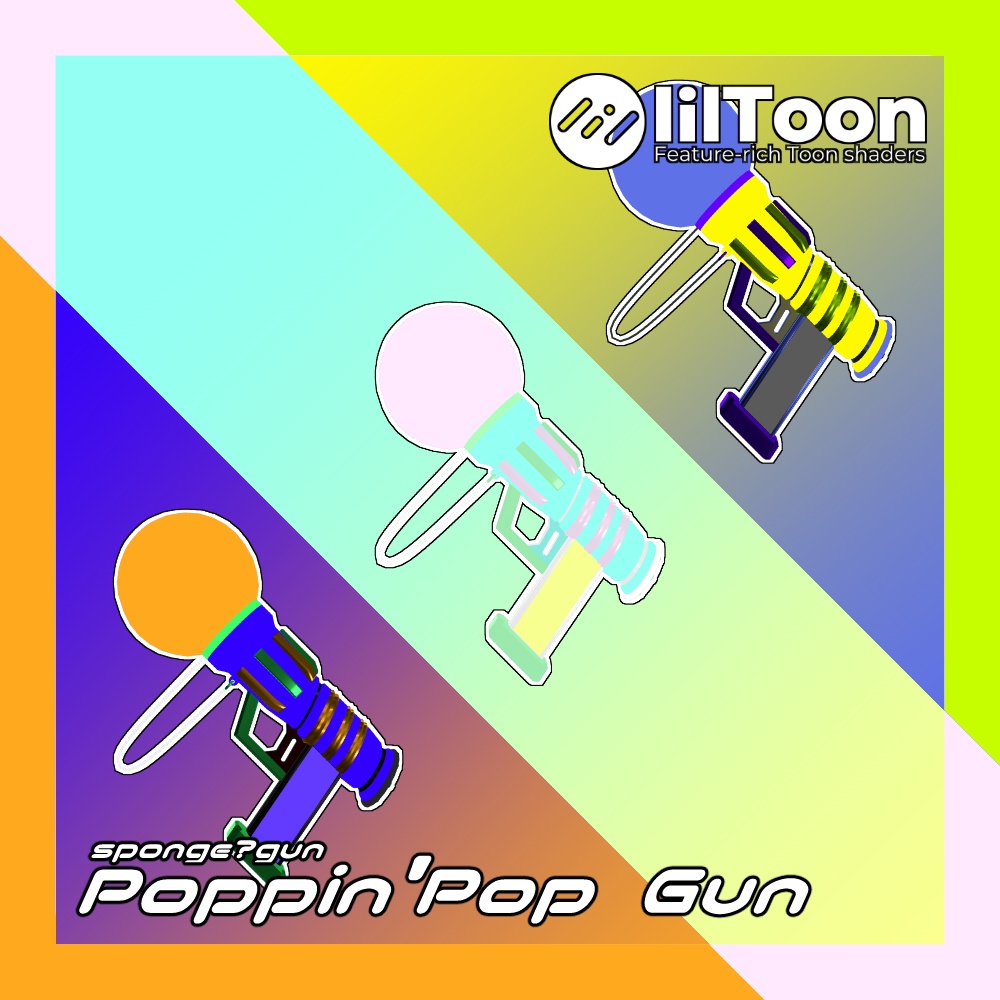 [MA対応]右利き左利き両対応！！！スポンジガン-Poppin'Pop Gun-