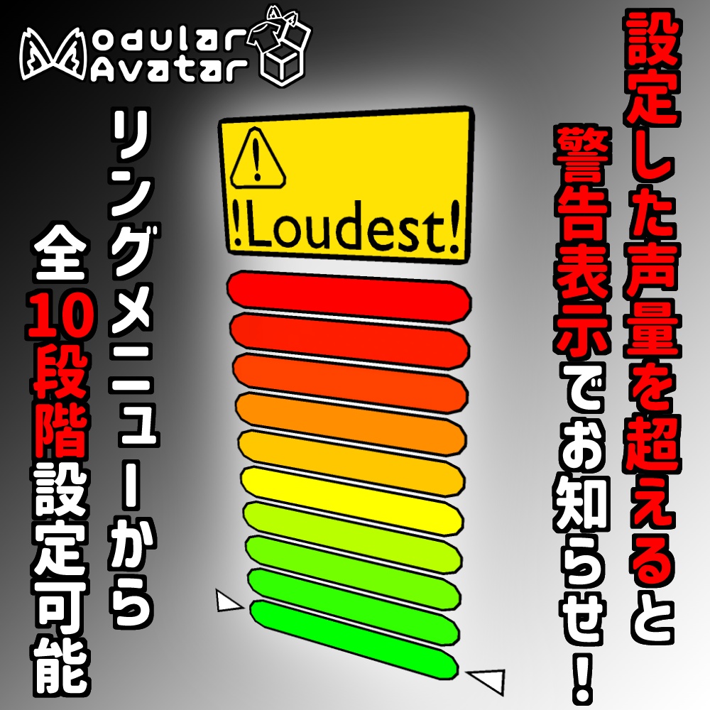 [MA対応]声量警告ギミック「Volume Viewer」
