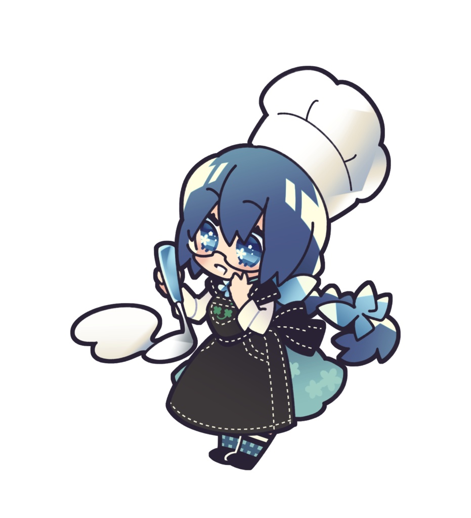 お料理ひとろん アクリルキーホルダー_コーティング仕様