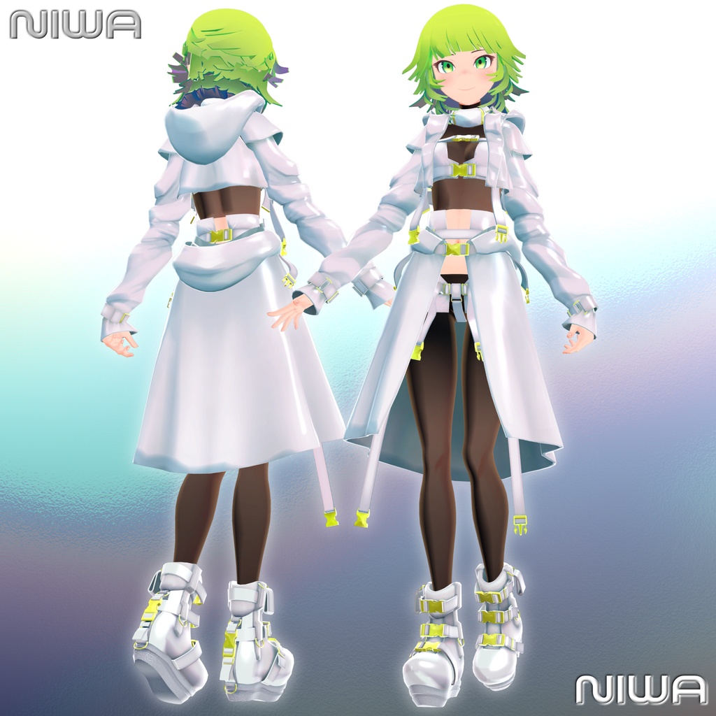 VRCHAT想定3Dモデル「NIWA ーニワー 庭」
