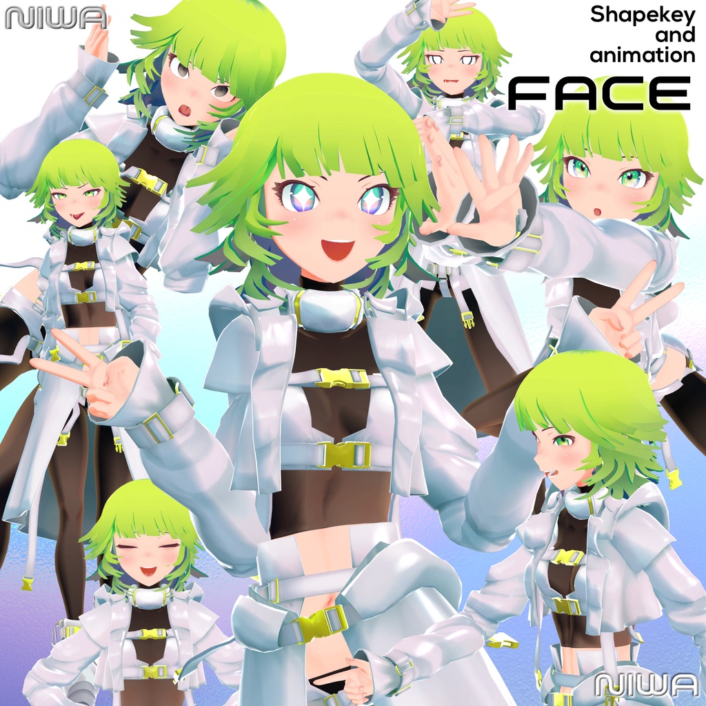 VRCHAT想定3Dモデル「NIWA ーニワー 庭」