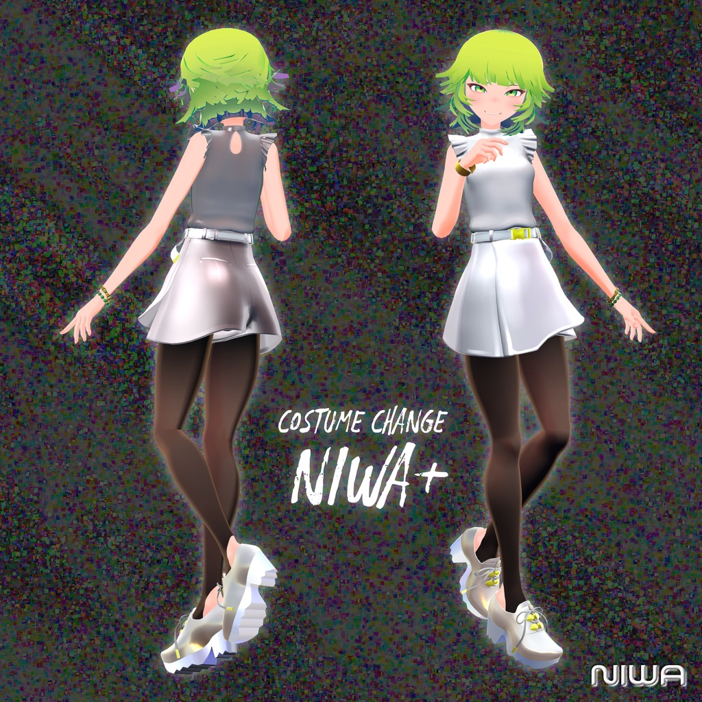 VRCHAT想定3Dモデル「NIWA ーニワー 庭」