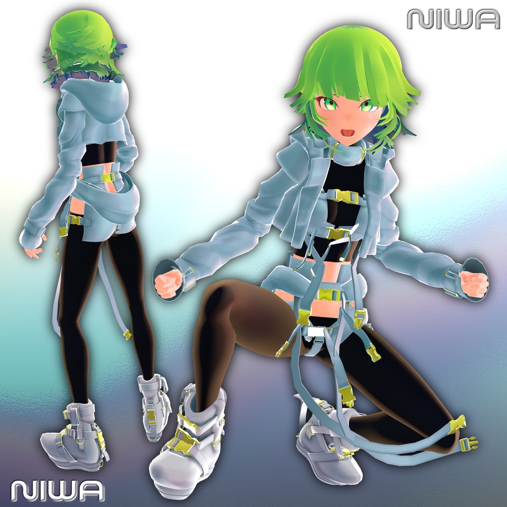 VRCHAT想定3Dモデル「NIWA ーニワー 庭」