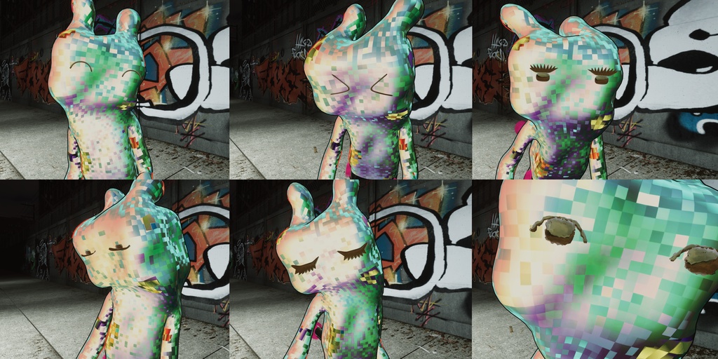 オリジナル3Dモデル「暗黒ねこ」