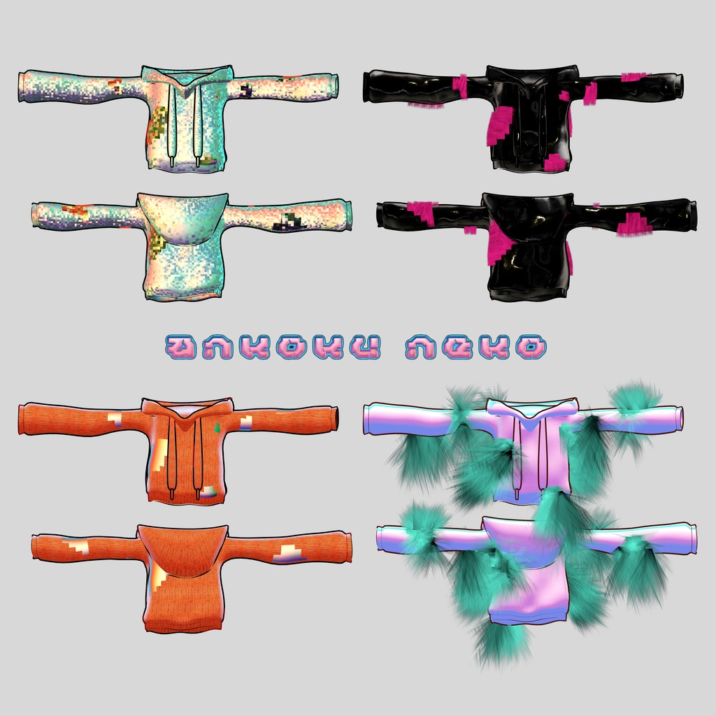 フーディー【暗黒ねこ専用衣装】