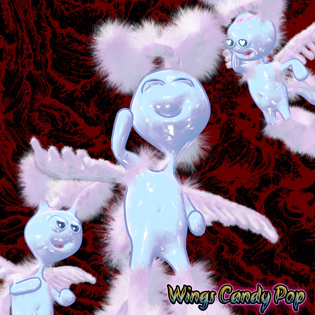 オリジナル3Dモデル「ウィングス・キャンディーポップ」