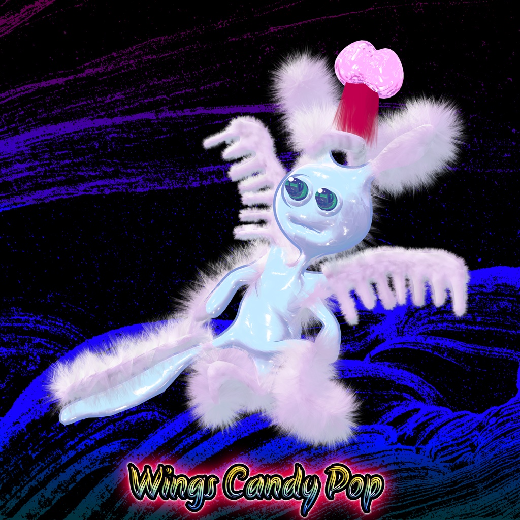 オリジナル3Dモデル「ウィングス・キャンディーポップ」