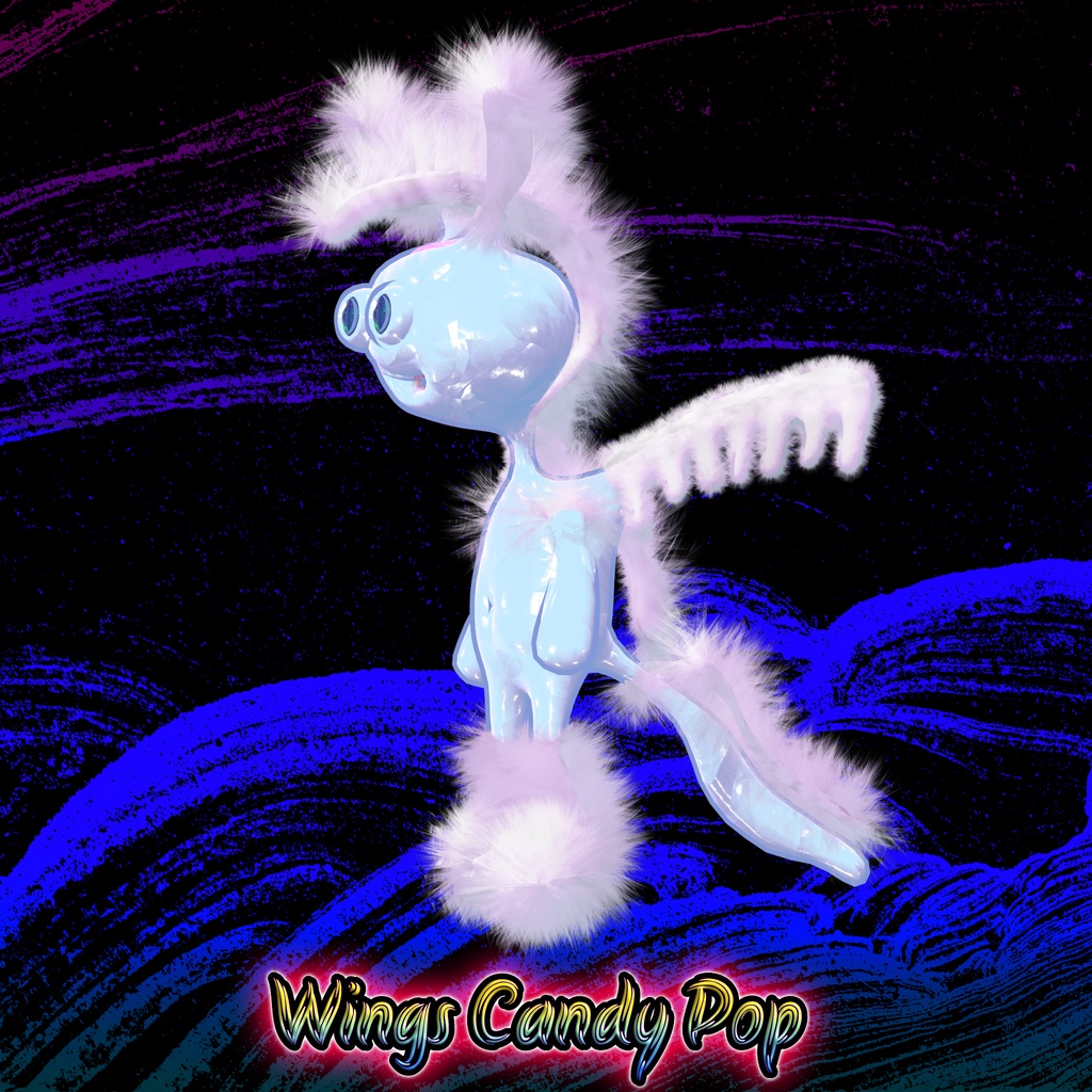 オリジナル3Dモデル「ウィングス・キャンディーポップ」