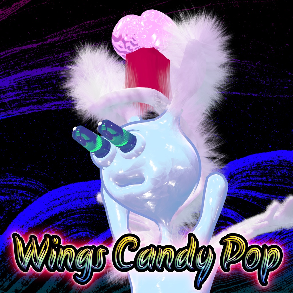オリジナル3Dモデル「ウィングス・キャンディーポップ」