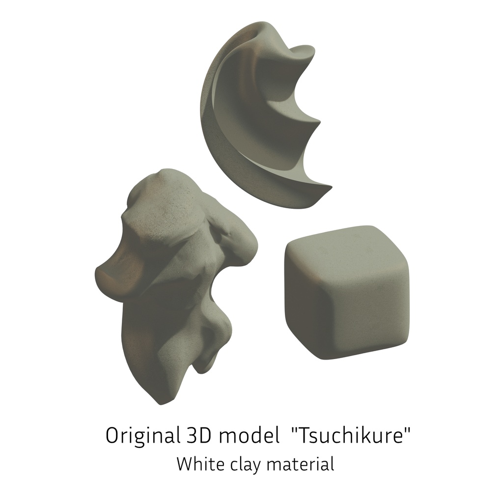 オリジナル3Dモデル「つっち~」-Tsuchikure-