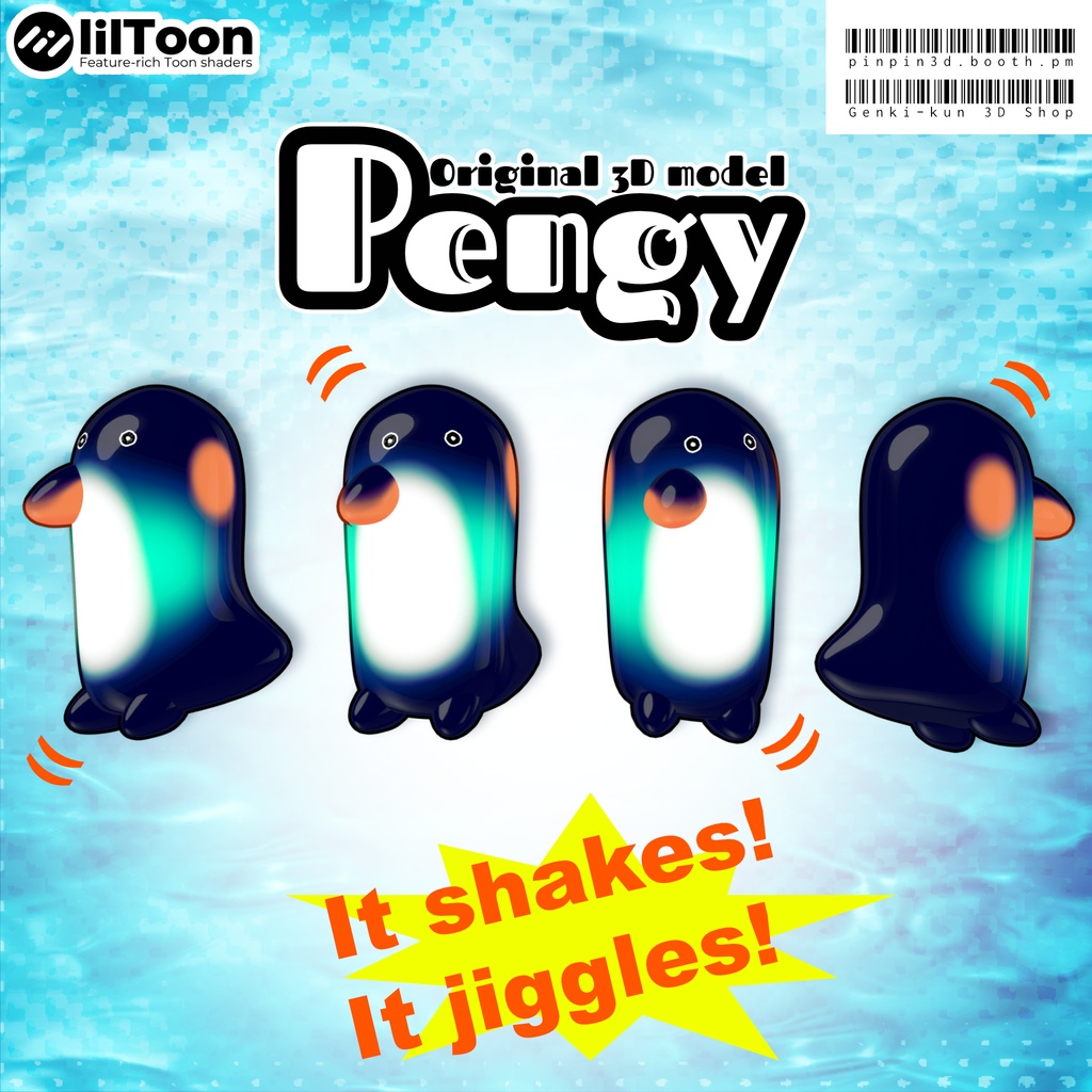 オリジナル3Dモデル「ペンギー」