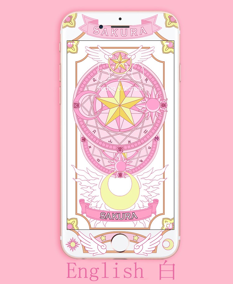 カードキャプターさくら 6/6S 7/8 7P/8P 強化ガラスフィルム 受注生産