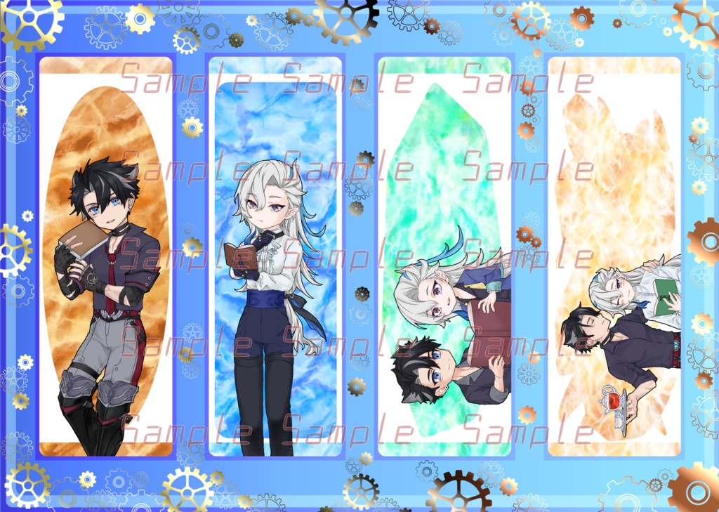 クリアしおりセット