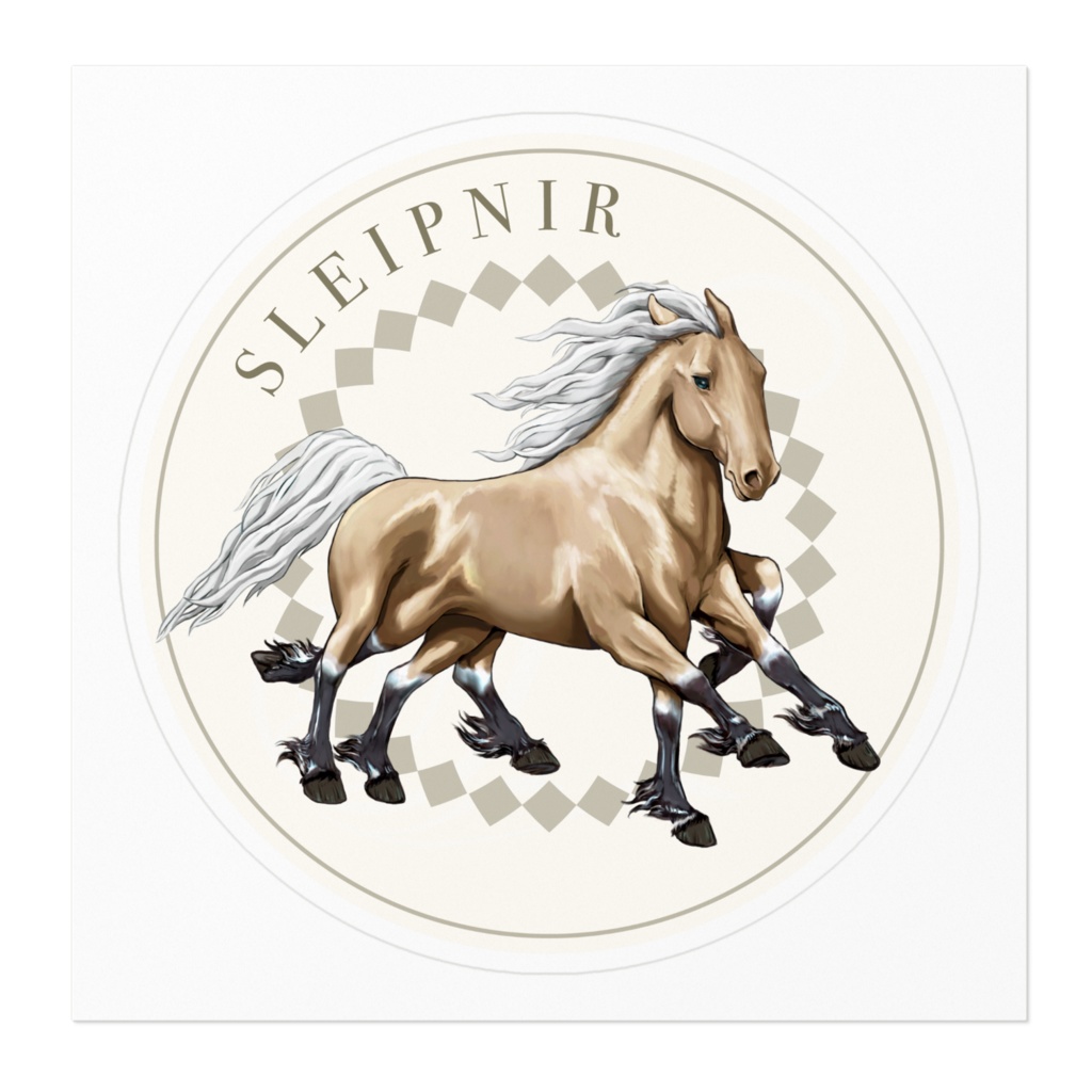 馬幻獣 死 スレイプニル SLEIPNIR ステッカー