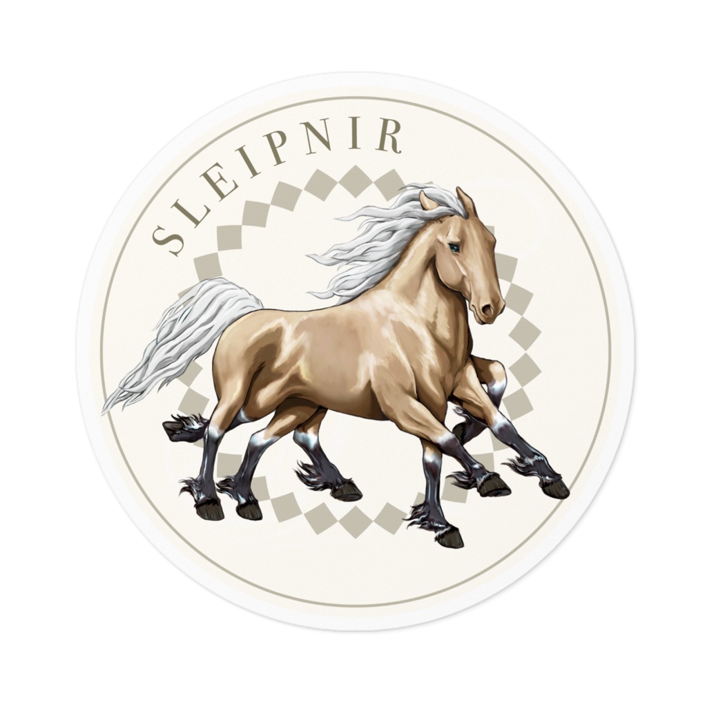 馬幻獣 死 スレイプニル Sleipnir ステッカー Lonlon Booth