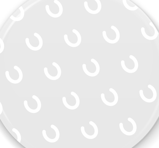 缶ミラー 蹄鉄模様