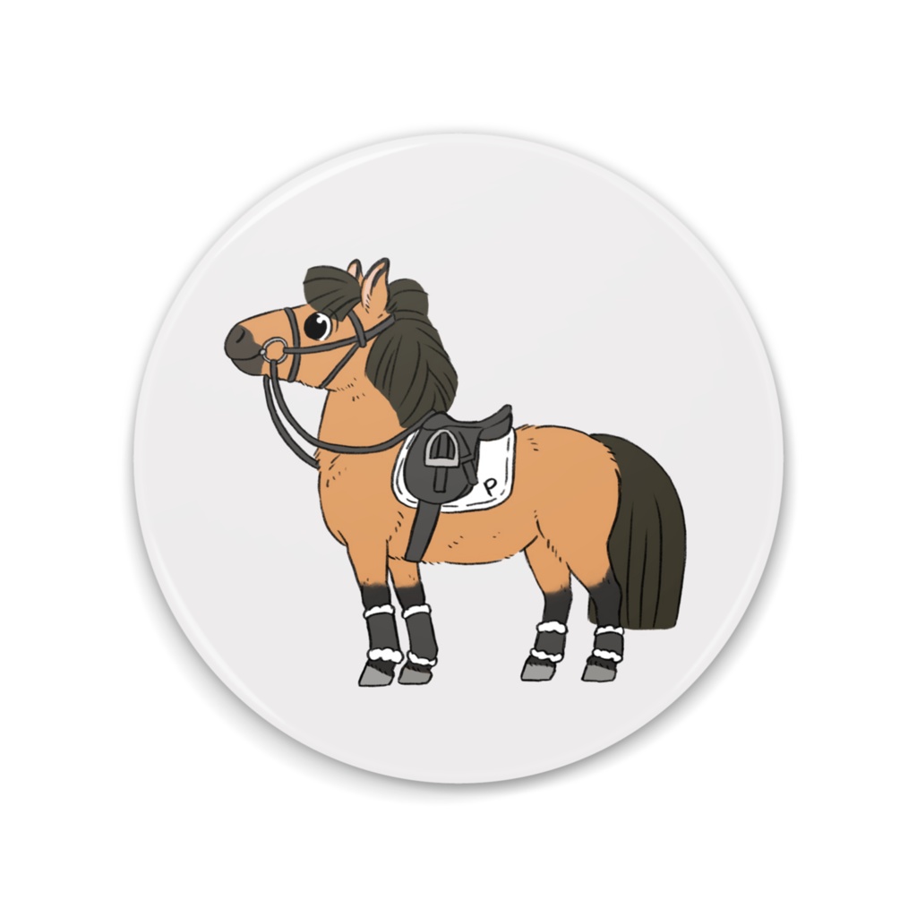 缶ミラー PONY ポニー 鹿毛