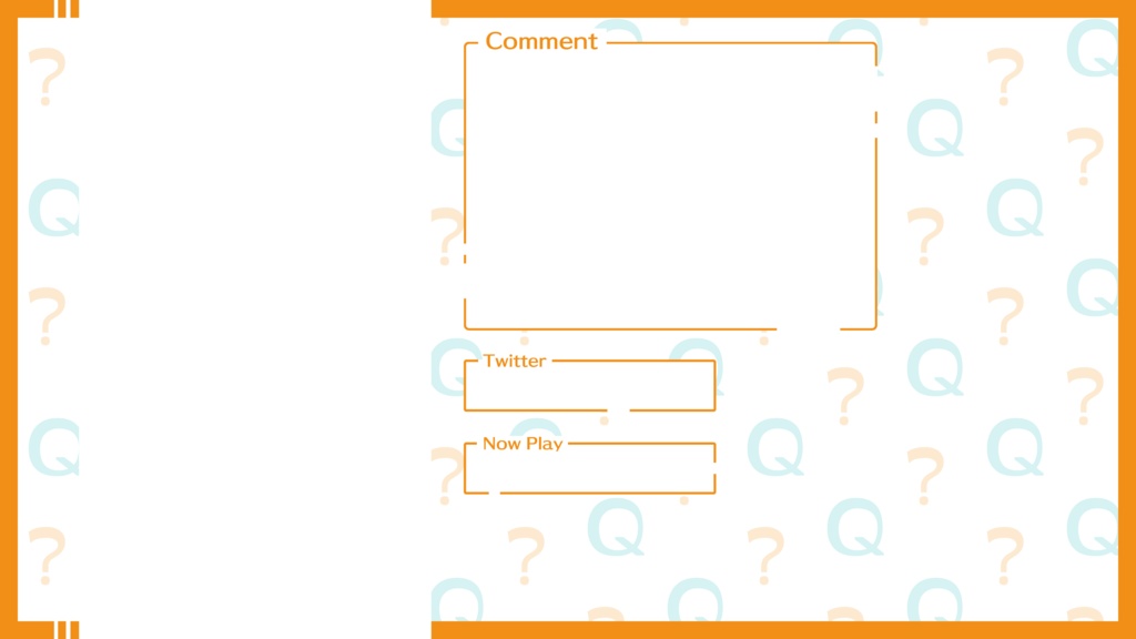 【フリー】スマホ画面配信用クイズver.【背景素材】