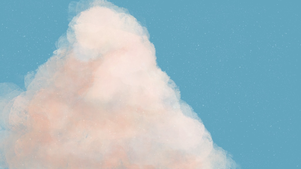 【フリー】曲再生風素材+青空【配信素材】