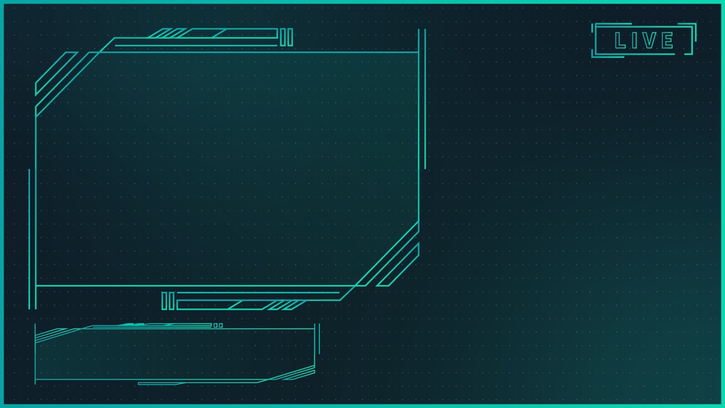 【フリー】サイバー風配信素材【ゲーム/雑談】