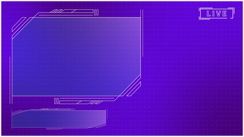 【フリー】サイバー風配信素材【ゲーム/雑談】