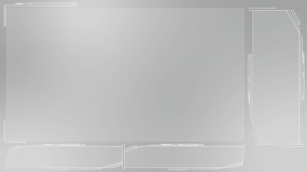 【フリー】サイバー風配信素材【ゲーム/雑談】