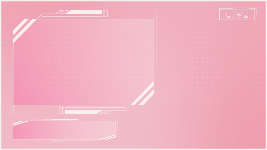 【フリー】サイバー風配信素材【ゲーム/雑談】