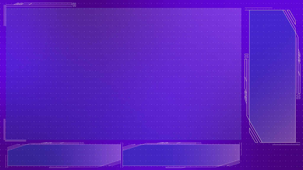 【フリー】サイバー風配信素材【ゲーム/雑談】