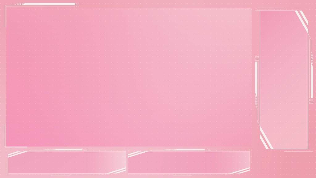 【フリー】サイバー風配信素材【ゲーム/雑談】