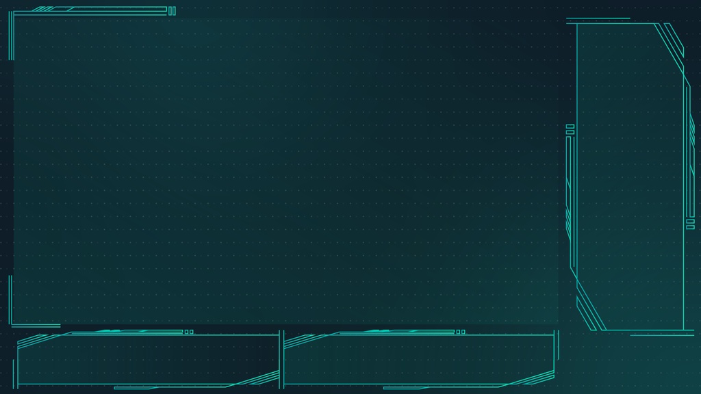 【フリー】サイバー風配信素材【ゲーム/雑談】