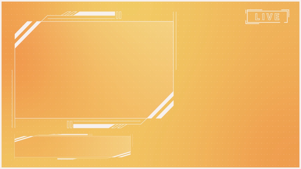 【フリー】サイバー風配信素材【ゲーム/雑談】