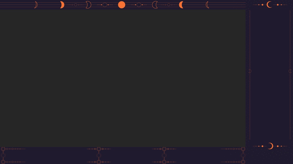 【フリー】月_配信素材【ゲーム配信】